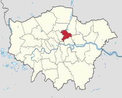 Hackneyn sijainti Lontoossa.