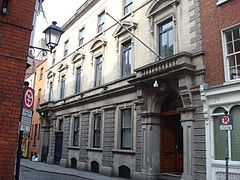 Stock exchange building in Dublin