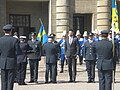 Soldados suecos de la ONU reciben la Medalla al Mérito en la Fiesta Nacional (2012)