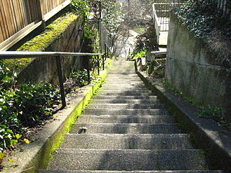 Outdoor stairway on the Alameda Ridge in Portland, Oregon, United States