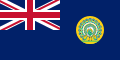 Vlajka britské kolonie Barma (1939–1941, 1945–1948) Poměr stran: 1:2
