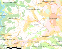 Roche-la-Molière - Localizazion