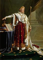 Napoleon I in Coronation Robes (Napoléon en costume impérial), c. 1812, Bowes Museum, England