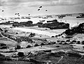 Omaha Beach under de allieredes invasion af Normandiet i 1944