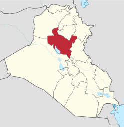 Provinsen Salah ad Dins beliggenhed i Irak