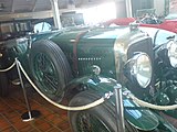 1929 Bentley 4½ Litre with a Vanden Plas body. It was originally supplied with racing Le Mans bodywork and competed in the first Double 12 event driven by its owner, H. N. Holder, alongside Henry Birkin: perhaps the best-known British driver of the 1920s and early '30s.