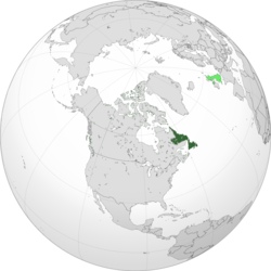 Ньюфаунленд: історичні кордони на карті