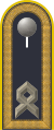 Dienstgradabzeichen eines Hauptfeldwebels auf Schulterklappe der Jacke des Dienstanzuges für Luftwaffenuniformträger