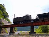 工事列車としてE101に牽引されるホキ800形貨車。 （2007年5月24日）