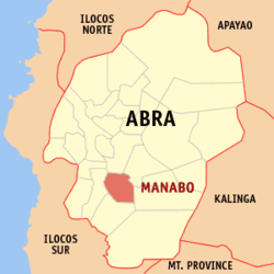 Mapa de Abra con Manabo resaltado