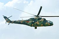Um Mil Mi-24A da força aérea vietnamita.