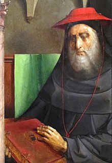 painted portrait of Cardinal Bessarione