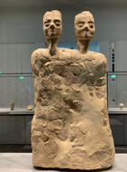 ʿAin Ghazal statues, from approximately 9000 years ago