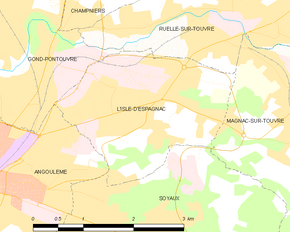 Poziția localității L'Isle-d'Espagnac