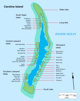 map of Millennium island