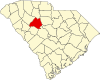 State map highlighting Newberry County