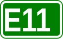 Zeichen der Europastraße 11