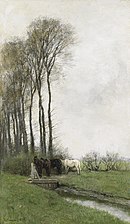 Chevaux près du fossé (1878), Amsterdam, Rijksmuseum.