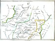 Official map of 1851 shows the Kali river in Kumaon and the border along the Kalapani river near Lipulekh