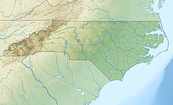 Sân vận động Bank of America trên bản đồ North Carolina