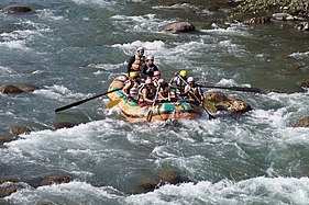 Rafting in the Parvati river near Kasol