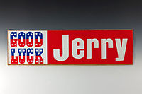Bumper sticker supporting the 1976 Gerald Ford presidential campaign.