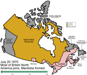 Territorial evolution of Canada