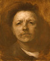 zelfportret door Eugène Carrière overleden op 27 maart 1906