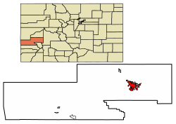 Location in Montrose County, Colorado