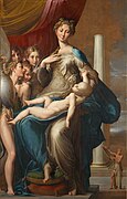 『長い首の聖母』（1535年）ウフィツィ美術館所蔵