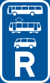 Reserved for buses, trams and mini-buses