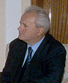 Slobodan Milošević, président serbe, photographié en 1996.