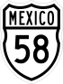Federal Highway 58 shield