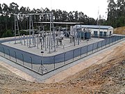 Subestación eléctrica de Piñeira (Ribadeo). Foto tomada o 20180214