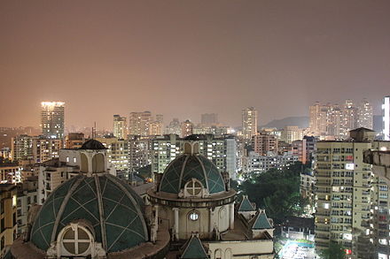 Hiranandani Gardens' skyline in the night