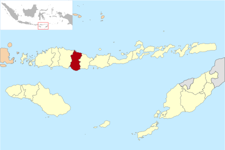 Peta Kabupatén Ngada ring Nusa Tenggara Timur