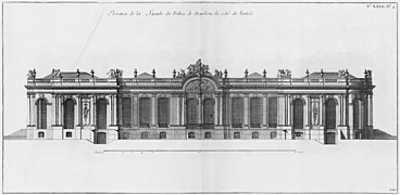 Façade méridionale du palais Bourbon (1752).
