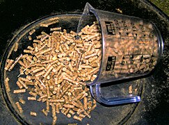A manufactured pelleted feed ration for horses