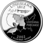 लुइसियाना quarter dollar coin