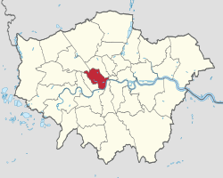 Vị trí của Westminster ở Đại Luân Đôn