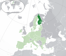 Finlàndia - Localizzazione