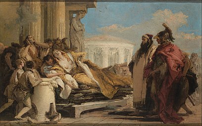 Mort de Didon, 1757-1770 Giambattista Tiepolo Musée des Beaux-Arts Pouchkine, Moscou[36].