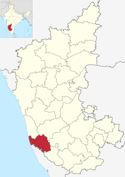 Vị trí của Dakshina Kannada