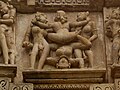 Image 31Erotic detail from the Vishwanath temple at the Khajuraho Group of Monuments