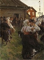 Midsommardans Dança da Festa de verão 1897.[7]