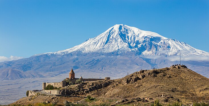 Khor Virap monastery and Mount Ararat, Armenia.