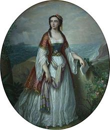 Portrait of Dora d'Istria by Petre Mateescu (1876)