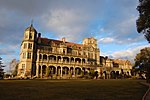 The Viceregal Lodge, now Rashtrapati Niwas, in Shimla designed by Henry Irwin in the Jacobethan style and built in the late 19th century.