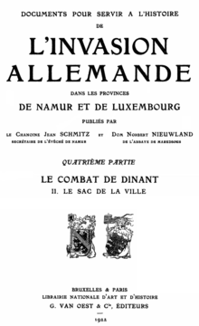 Page de garde de l'ouvrage de Schmitz et Nieuwland.