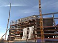 February 2, 2015: north facade of U.S. Bank Stadium under construction in Minneapolis, Minnesota